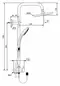 Душевая стойка «Ideal Standard» IdealRain Eco A6281AA хром, картинка №2