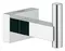 Крючок «Grohe» Essentials Cube 40511001 на стену хром, фото №1