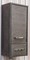 Полу-пенал «Sanflor» Румба 38 верхний подвесной венге с патиной серебро левый, фото №1