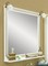 Зеркало «Sanflor» Каир 100 с подсветкой белое с патиной золото, фото №1