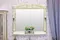 Зеркало «Sanflor» Адель 100 с подсветкой белое с патиной золото, картинка №2