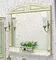 Зеркало «Sanflor» Адель 100 с подсветкой белое с патиной золото, фото №1