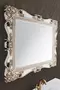Зеркало «Vod-ok» Кармен 105 без света белое с патиной золото, фотография №7