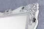Зеркало «Vod-ok» Кармен 105 без света белое с патиной серебро, изображение №8