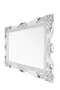 Зеркало «Vod-ok» Кармен 105 без света белое с патиной серебро, фотография №3