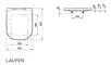 Сиденье для унитаза «Laufen» Palomba collection 891802 дюропласт с микролифтом белое, картинка №2