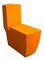 Унитаз моноблок «Arcus»  050 оранжевый с сиденьем дюропласт с микролифтом, фото №1