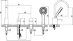 Смеситель на борт ванны «Lemark» Atlantiss LM3241C хром, картинка №2