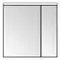 Зеркальный шкаф «Aquaton» Брук 80 с подсветкой белый, фото №1