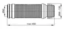 Гофра для инсталляций под унитаз «AlcaPlast» M9006 , картинка №2