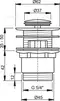 Донный клапан для раковины «AlcaPlast» A39 с механизмом Клик-Клак хром, фотография №3