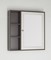 Зеркальный шкаф «Style Line» Кантри 75 без света белый лён/венге правый, картинка №2