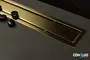 Душевой лоток «Pestan» Confluo Premium Line 850 13100055 боковой выпуск Gold/под плитку , фото №5