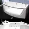 Гидромассажная ванна акриловая «Grossman» GR-17585 175/85 с каркасом с сифоном белая, фотография №3