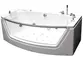 Гидромассажная ванна акриловая «Grossman» GR-17585 175/85 с каркасом с сифоном белая, фото №1
