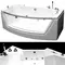 Гидромассажная ванна акриловая «Grossman» GR-17585 175/85 с каркасом с сифоном белая, изображение №4