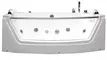Гидромассажная ванна акриловая «Grossman» GR-17585 175/85 с каркасом с сифоном белая, фото №5