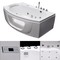 Гидромассажная ванна акриловая «Grossman» GR-16010 160/100 с каркасом с сифоном белая, фотография №3