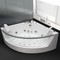 Гидромассажная ванна акриловая «Grossman» GR-14114 141/141 с каркасом с сифоном белая, картинка №2