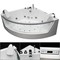 Гидромассажная ванна акриловая «Grossman» GR-14114 141/141 с каркасом с сифоном белая, изображение №4