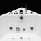 Гидромассажная ванна акриловая «Grossman» GR-14114 141/141 с каркасом с сифоном белая, фото №9