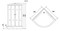 Душевая кабина «Niagara» NG-1701-01 (04) 90/90 низкий поддон матовая с рисунком/белая с гидромассажем с электрикой, фотография №3