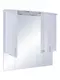 Зеркальный шкаф «Runo» Севилья 105 с подсветкой белый, фото №1