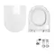 Унитаз компакт «Sanita Luxe» Art Lux белый с сиденьем дюропласт с микролифтом белое, фото №5