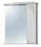 Зеркальный шкаф «Мебель-Классик» Динара 70 ПС  с подсветкой белое с патиной серебро правый, фото №1
