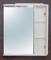 Зеркальный шкаф «Мебель-Классик» Динара 70 ПС  с подсветкой белое с патиной золото правый, фотография №3