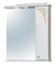 Зеркальный шкаф «Мебель-Классик» Динара 70 ПС  с подсветкой белое с патиной золото правый, фото №1