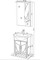 Тумба с раковиной «Мебель-Классик» Люка 61 СН (Erica 61) белая, изображение №4