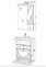 Тумба с раковиной «Мебель-Классик» Люка 61 СН (Erica 61) с корзиной белая, фото №5
