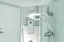 Душевой бокс «Timo» Comfort T-8835 135/135 с ванной Clean Glass/белый с гидромассажем и электрикой, фотография №7