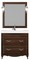 Зеркало из массива «ValenHouse» Лиора 90 светильник хром кальяри, картинка №2