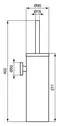 Ёршик для унитаза «Ideal Standard» Iom A9128MY на стену хром, картинка №2