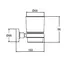 Стакан для зубных щёток «Ideal Standard» Iom A9120AA на стену хром, картинка №2