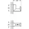 Крючок «Grohe» Selection Cube 40782000 на стену хром, картинка №2
