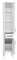 Пенал «Aquanet» Денвер 36 подвесной белый правый, изображение №4