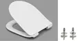 Сиденье для унитаза «Roca» Leon тонкое дюропласт с микролифтом белое, картинка №2
