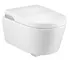 Подвесной унитаз безободковый «Roca» WC Inspira In-Wash 7803060001 белый с сиденьем дюропласт с микролифтом белое, фото №1