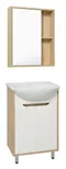Мебель для ванной «Runo» Эко 50 белая/лиственница, фото №1
