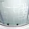 Душевая кабина «Deto» EM-4580 80/80 высокий поддон матовая с рисунком/белая с гидромассажем, фотография №23
