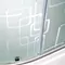 Душевая кабина «Deto» EM-4580 80/80 высокий поддон матовая с рисунком/белая с гидромассажем, изображение №24