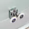 Душевая кабина «Deto» EM-4510 100/100 высокий поддон матовая с рисунком/белая с гидромассажем с электрикой, изображение №24