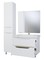 Зеркальный шкаф «Bellezza» Эвита 90 без света белый левый, изображение №4