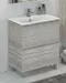 Тумба с раковиной «Comforty» Верона 75 (Comforty 75E) дуб белый, фото №1