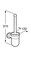 Ёршик для унитаза «Roca» Hotels 7815480001 на стену хром, картинка №2