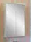 Зеркальный шкаф «Sanflor» Чикаго 75 с подсветкой дуб крафт белый, фото №1