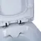 Унитаз компакт безободковый «Cersanit» Carina 011 белый с сиденьем дюропласт с микролифтом белое, фотография №7